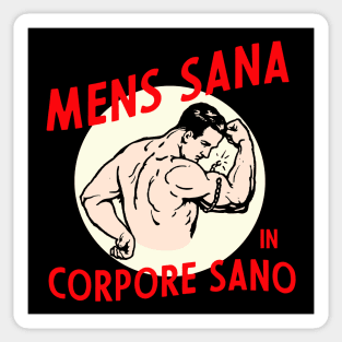 mens sana in corpore sano Sticker